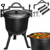 Kotlík na guľáš - Cault Cauldron 10L maďarský lovecký hrniec pre ťažký oheň (LIATINOVÝ KOTOL 10L, MAĎARSKÝ POĽOVNÍCKY HRNIEC PRE ŤAŽKÝ OHNIŠŤ)