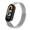 Xiaomi Milánsky ťah magnetický - kovový náhradný remienok pre Mi Smart Band 8/9/10 Farba: Strieborná MBSCZ-8MT01