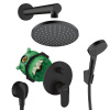Hansgrohe Vernis Blend čierny sprchový set 200 podomietkový 27911670