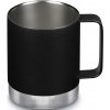 Nerezový termohrnček Klean Kanteen Camp Mug 12oz (w/Tumbler Lid) - Black 355 ml uni
