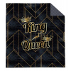 DETEXPOL Prehoz na posteľ King and Queen gold Polyester, 220/240 cm