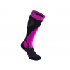 Dámske lyže Bridgedale Ski Midweight black/fluro pink/077 L (7-8,5 UK)