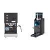 Profitec GO, black + Rancilio Rocky Doserless, black