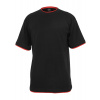 Contrast Tall Tee - blk/red L