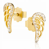 KRÍDLA ZLATÉ NÁUŠNICE CUBIC ZIRCONIA ZLATO 333 8K 2453-3 (KRÍDLA ZLATÉ NÁUŠNICE CUBIC ZIRCONIA ZLATO 333 8K 2453-3)