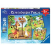 RAVENSBURGER Medvídek Pú 3x49 dielov