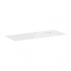 Hansgrohe Xelu Q - Doska pod umývadlo 136x55 cm, výrez vpravo, lesklá biela 54117050