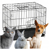 KOVOVÁ KLIETKA PREPRAVKA KENNEL PRE PSA MAČKU 42x50x35 CM
