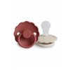 Frigg Dvojbalenie cumlíkov frigg daisy baked clay/ cream, 0-6m, silikón
