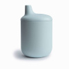 Mushie silikónový pohárik s náustkom Powder Blue