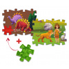 MUFFIK Everlasting puzzle – Dinosaury/Pravek Varianta puzzlí: Stegosaurus/Šabľozubý tiger MFP-02-4 12 dielikov