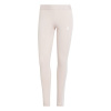 adidas Essentials 3 Stripe Leggings Womens Sandy Pink M (12-14)