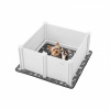 Box pre psa 38,6 x 38,6 x 18,1 palca, nastaviteľná výška dverí pre stredne veľkého psa