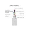 Kábel AVACOM TPC-100S USB - USB Type-C, 100cm, strieborná DCUS-TPC-100S