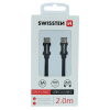 Swissten 71528201 USB-C/USB-C, 2m, černý