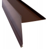 Záveterná lišta pod krytinu r.š. 310 mm - štítové lemovanie pre škridlové krytiny - Standard, RAL 8017 Čokoládová