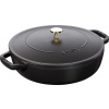 Staub Kastról so samopodlievacou pokrievkou 28 cm 3,7l čierny