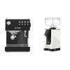 Ascaso Steel UNO, Black + Eureka Mignon Silenzio, BL white
