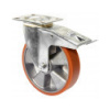 Transportné polyuretánové koliesko 80x20 mm otočná kladka s brdou