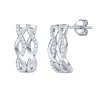 Stříbrné náušnice VIENNA puzetové s mikro zirkony JJJEP0675