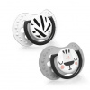 Canpol LOVI Cumlík silikónový dynamický SALT&PEPPER 0-3m 2ks