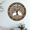 drevo zivota Nástenné hodiny STROM ŽIVOTA Rozměry (cm): 50, Barevná kombinace: ořech
