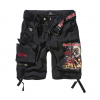 Brandit Iron Maiden Savage kraťasy The Number of The Beast black edition, čierna - L