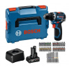 Bosch Bosch AKU vrtací šroubovák PRO GSR 12V-32, 12V 2.0Ah/4,0Ah + bity v L-Boxxu 102 06019N7005
