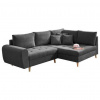 MID.YOU ROHOVÁ SEDACIA SÚPRAVA, textil, kompozitné drevo, antracitová - Sedačky - 002220026003