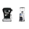 Ascaso Dream ONE, Dark Black + Eureka Atom Specialty 65, chrome