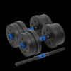 Bitúmenové nastaviteľné činky s konektorom 2x10kg REBEL ACTIVE