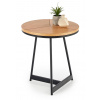 Konferenčný stolík Halmar okrúhly 45 x 45 x 49 cm, dub prírodný