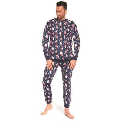 CORNETTE Pánske pyžamo 195/226 Gnomes3 džínsová, XL
