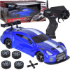 mamido Autíčko na diaľkové ovládanie RC Drift 4x4 s LED osvetlením a dymovým efektom modré