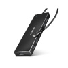 AXAGON HUE-F7C, 7x USB 3.2 Gen 1 ALU FLAT CHARGING hub, micro USB nap. konektor, kabel USB-C 30cm