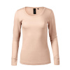 MALFINI PREMIUM MERINO RISE LS 160 / Dámske tričko s dlhým rukávom, merino vlna - cameo L