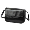 Florence Dámska kožená kabelka 5511 Black Letterbox Natural Leather