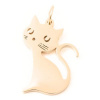 EU Prívesok mačka 20/13mm chirurgická oceľ rose gold