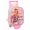 Školská taška, batoh - na kolieskach Barbie Safta