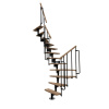 Minka STAIRS Lomené modulové schodisko Joker 180° buk/čierna, 304,2 cm
