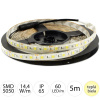 HomePRO 5m LED pásik 60 SMD5050 Teplá biela 14.4W vodeodolný IP65