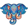 Večný slon drevené puzzle 700 dielikov Unidragon