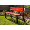 PROFIBA s.r.o. Parková lavička Pacifik 1900 mm, s latami z fínskej borovice a kovovou konštrukciou