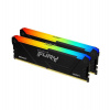 Kingston FURY Beast/DDR4/64GB/3200MHz/CL16/2x32GB/RGB/Black (KF432C16BB2AK2/64)
