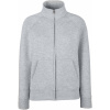 Fruit of the Loom Mikina Premium Lady-Fit Sweat Jacket na zip, dámská COT16211661005-heather gre 2XL Melír šedá