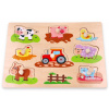 Lelin Edukačný vkladačka, puzzle - Farma s traktorom