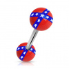 Piercing do jazyka z chirurgické oceli BARB (Piercing do jazyka BARB)