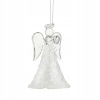 Ozdoba / Závesná ozdoba na stromček ANJELIK sklenený 9 cm VILLA ITALIA