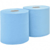 Utierka papierová rolka 190m 24x25cm 760 útržkov 2.vrstvy modrá BLUE IR190