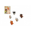 Teddies maňásek prstový zvířátko domácí farma guma 5cm na kartě 16x205cm